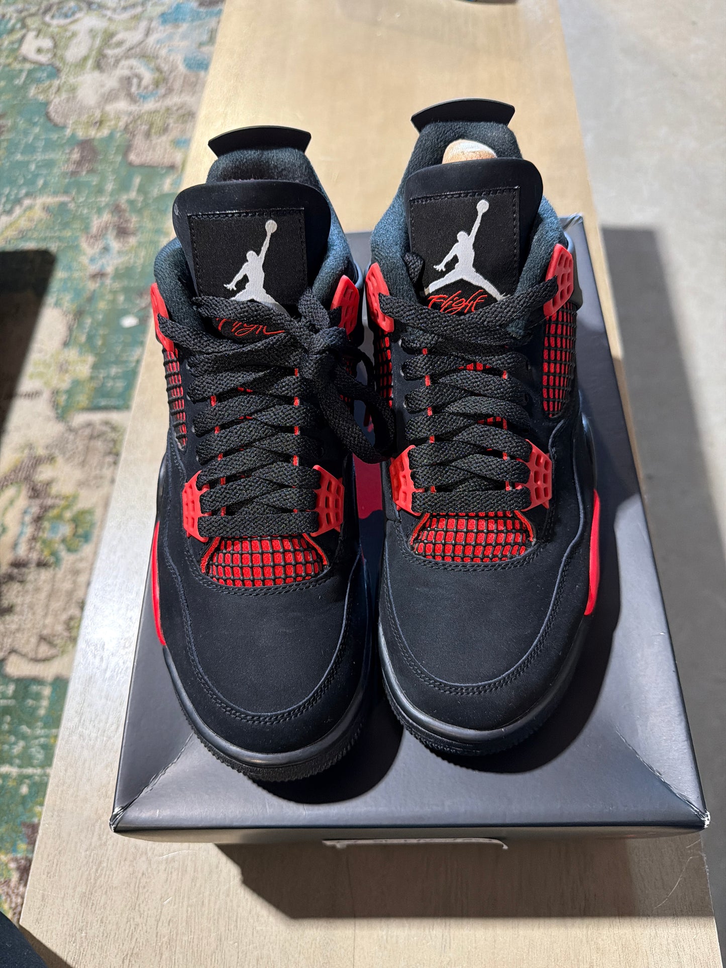 Jordan 4 Red Thunder Used Sz 7.5