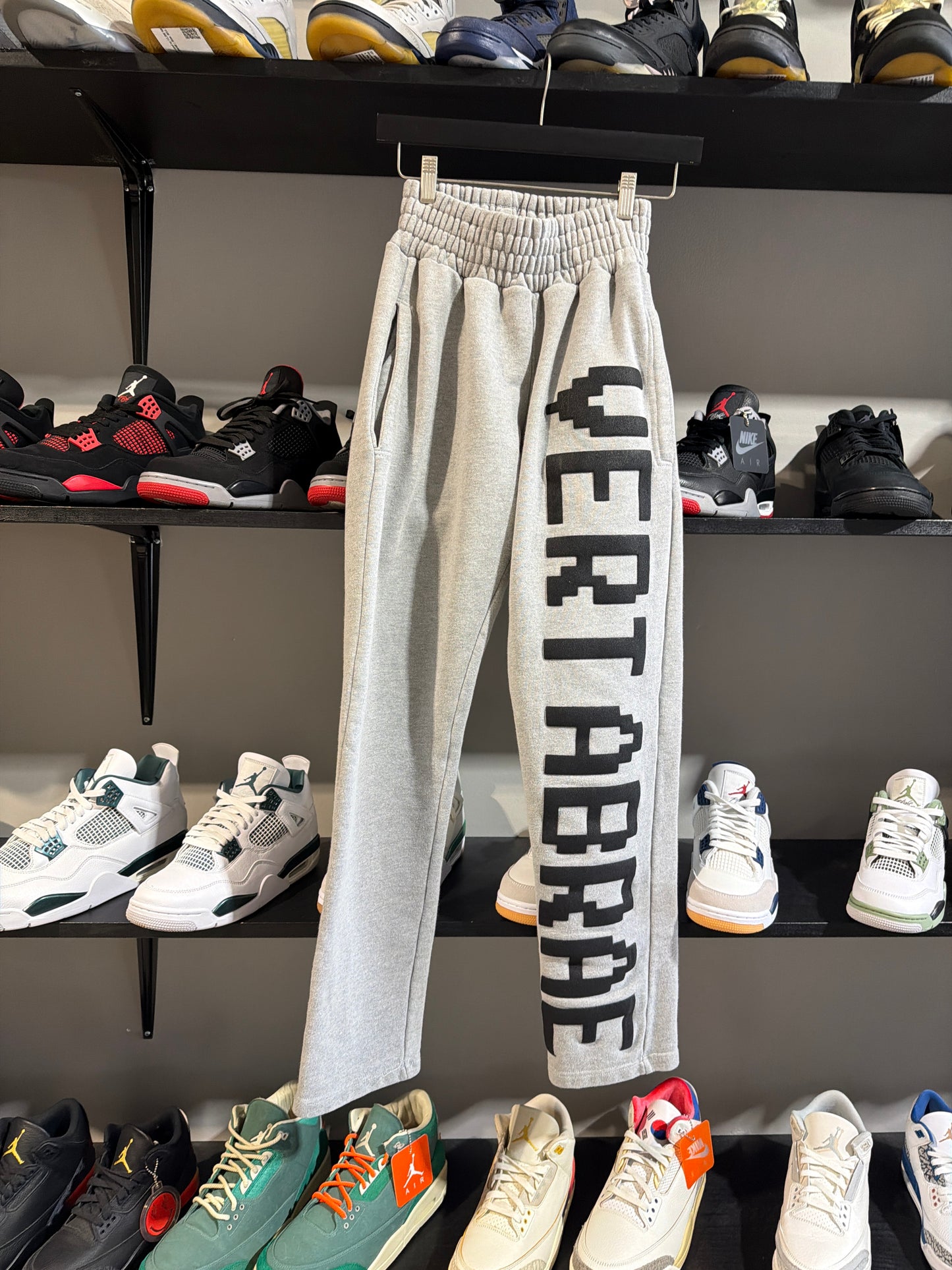 Grey Black Vertebrae Pants