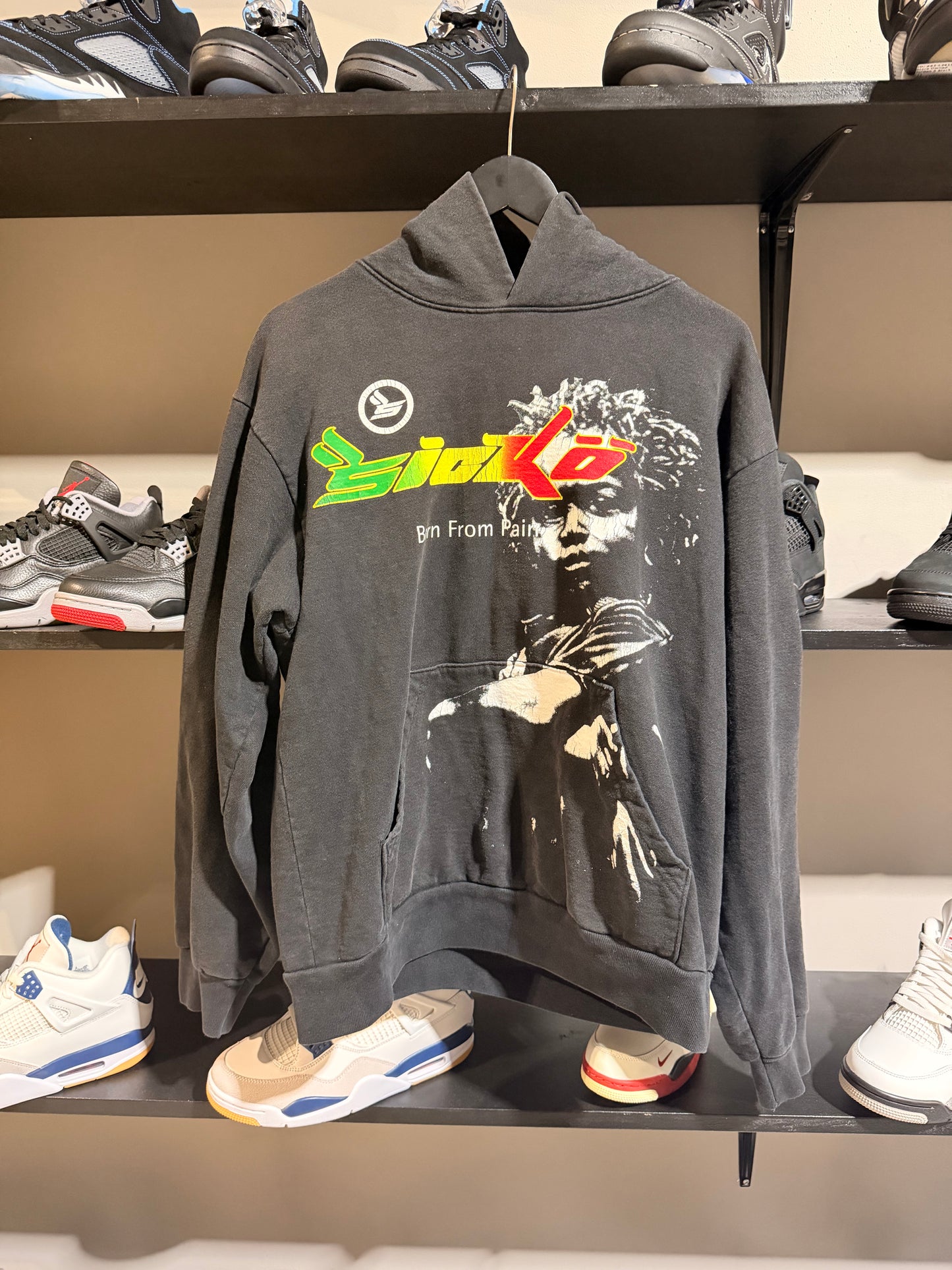 Sicko Black Hoodie