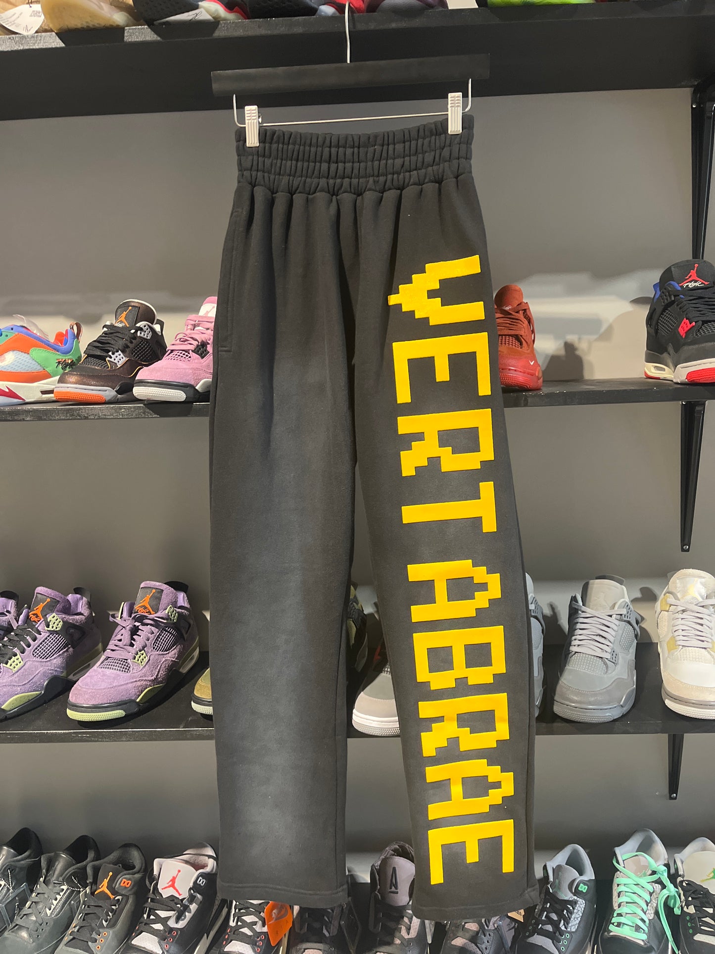 Vertabrae black and yellow sweats