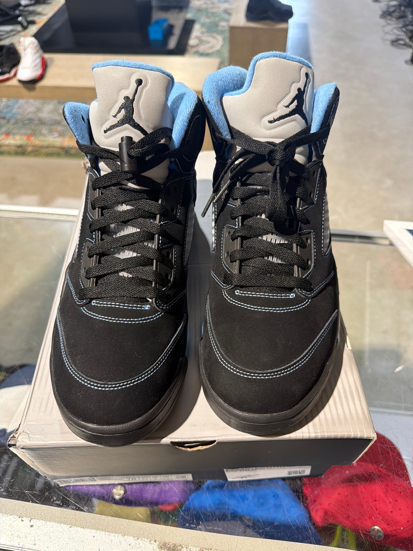 Jordan 5 university blue used sz 10