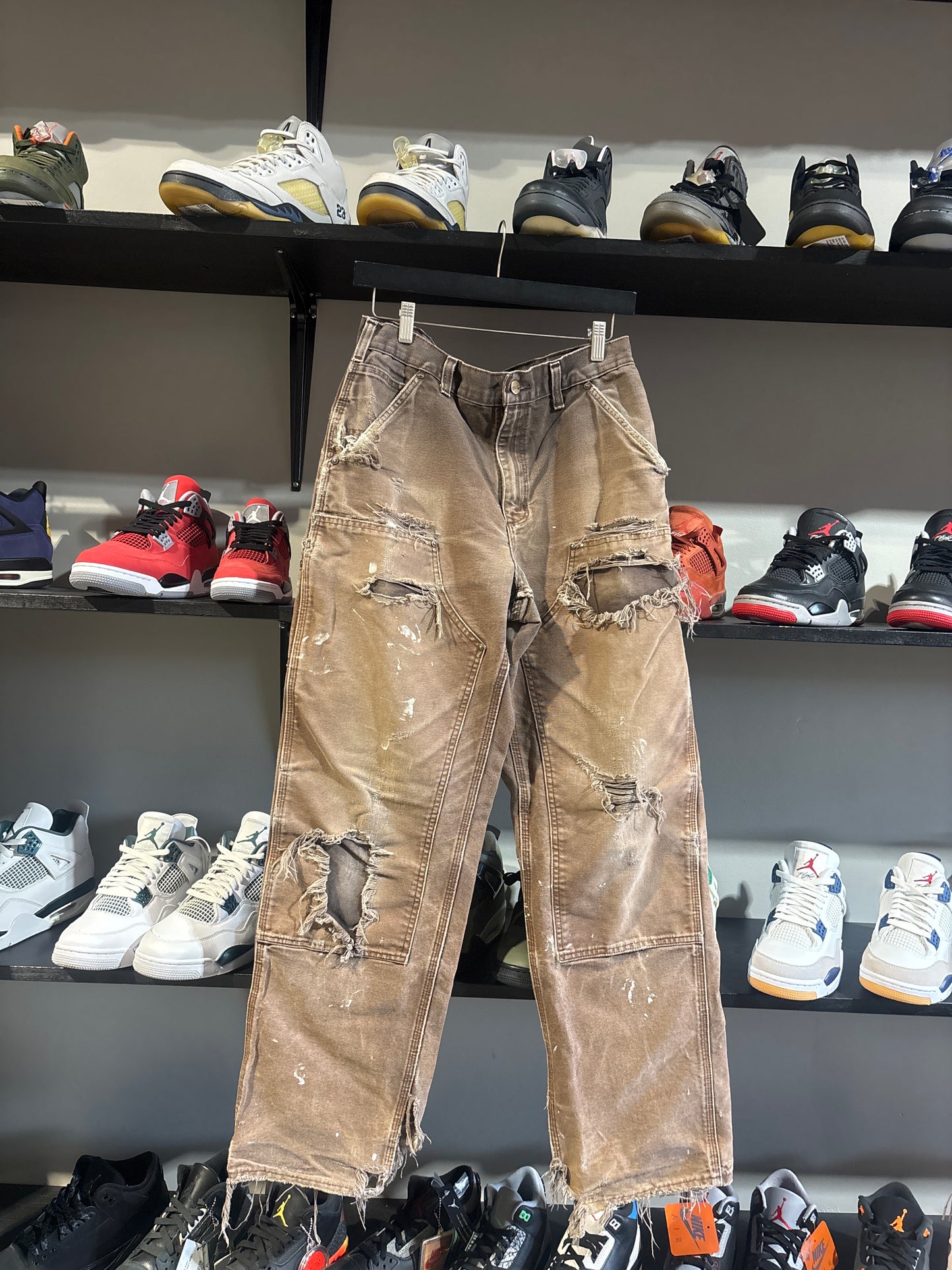 Vintage Carhartt Brown Distressed Double Knee Sz32