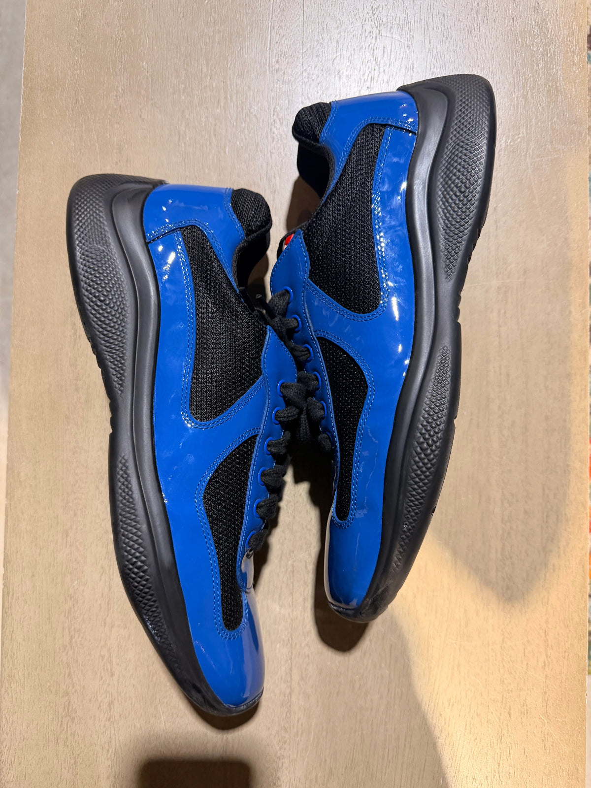 Prada Cup Blue/Black Used Sz 8 Nb - Pre-Owned