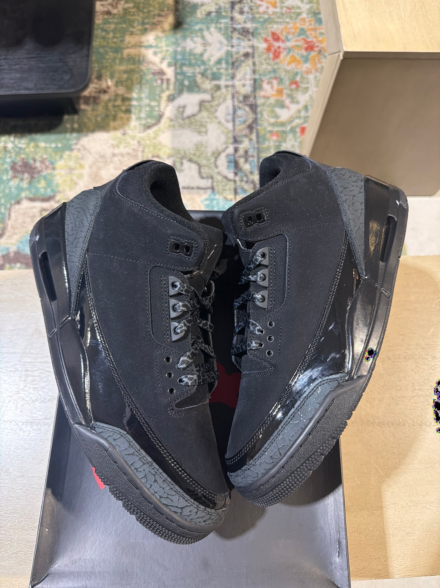 Jordan 3 Black Cat Used Sz 11