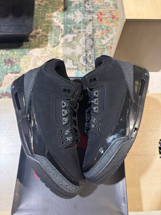 Jordan 3 Black Cat Used Sz 11