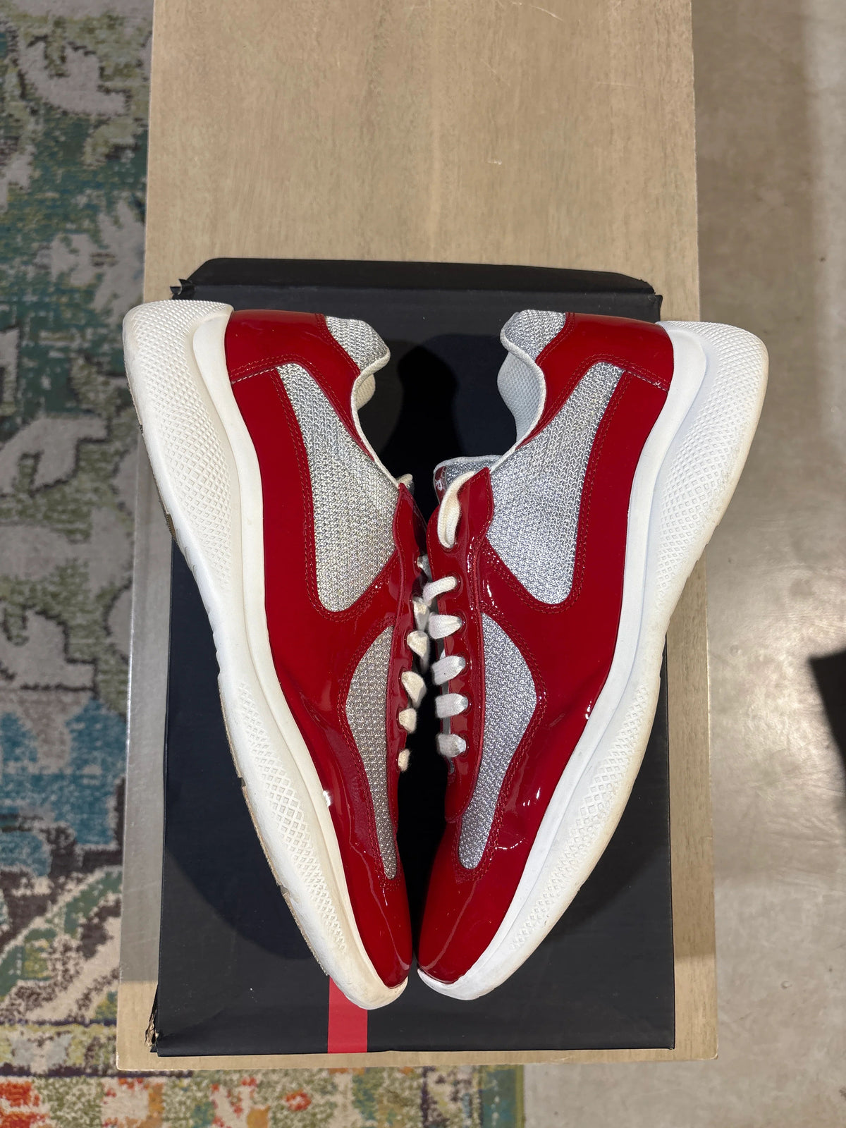 Prada Cup Red/Silver Used Sz 11 - Pre-Owned
