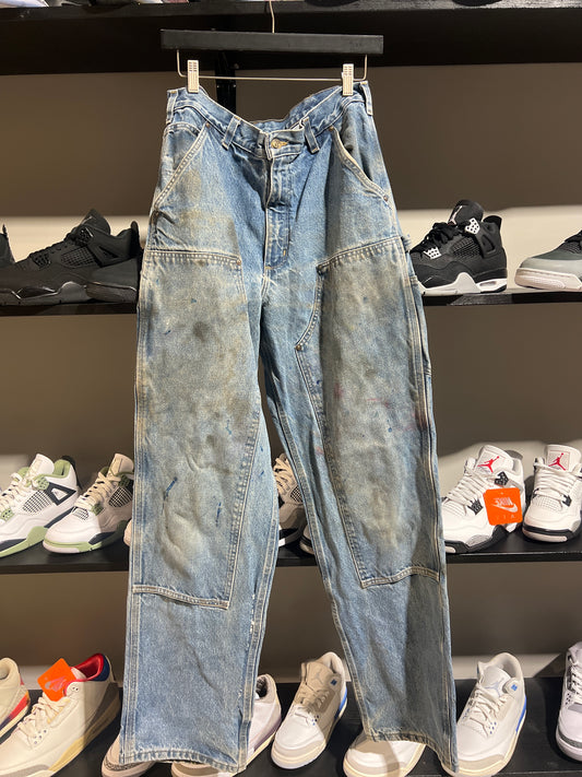 Vintage Carhartt Denim Double Knee Painter Sz 33
