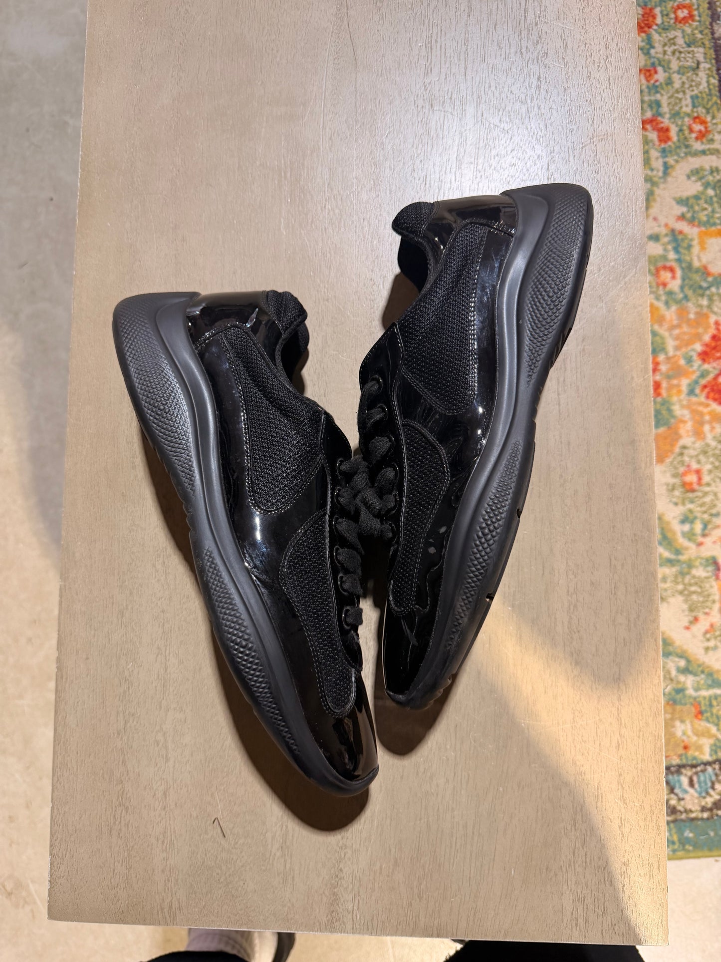 Prada Cup Black/Black Used Sz 9 NB