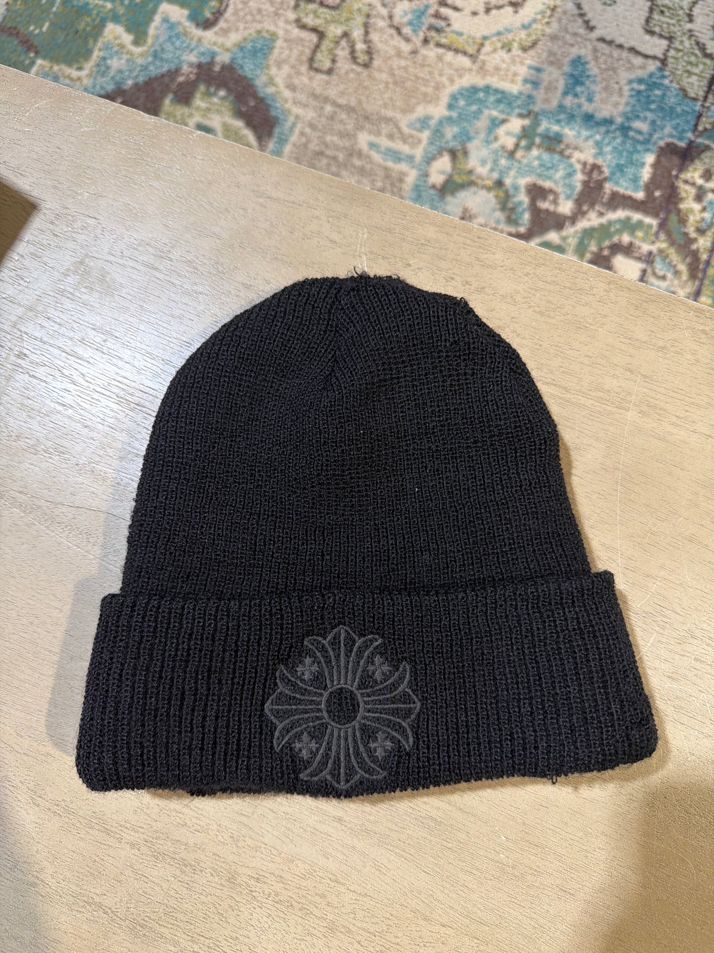 Chrome Hearts Black Cross Beanie