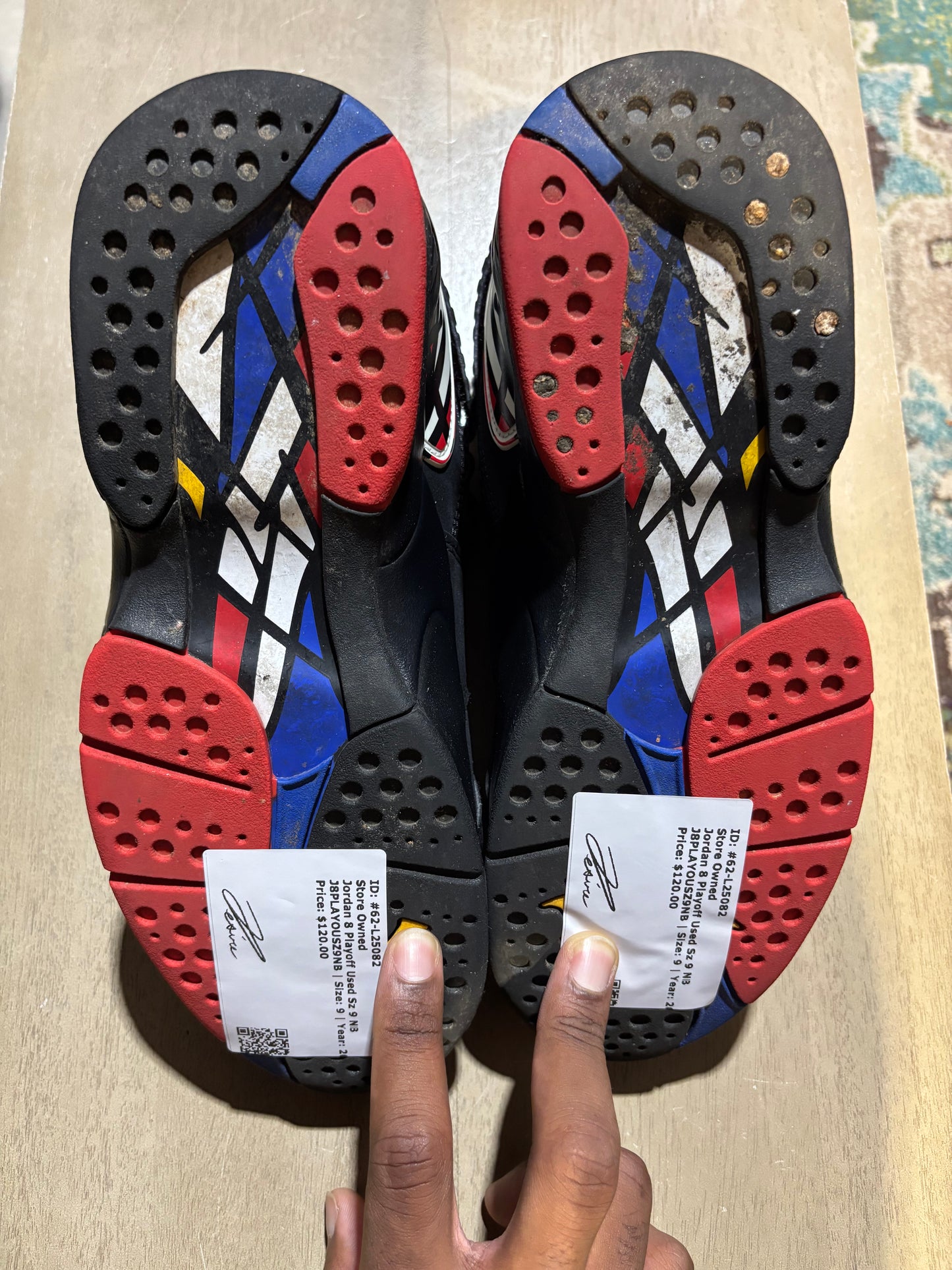 Jordan 8 Playoff Used Sz 9 NB