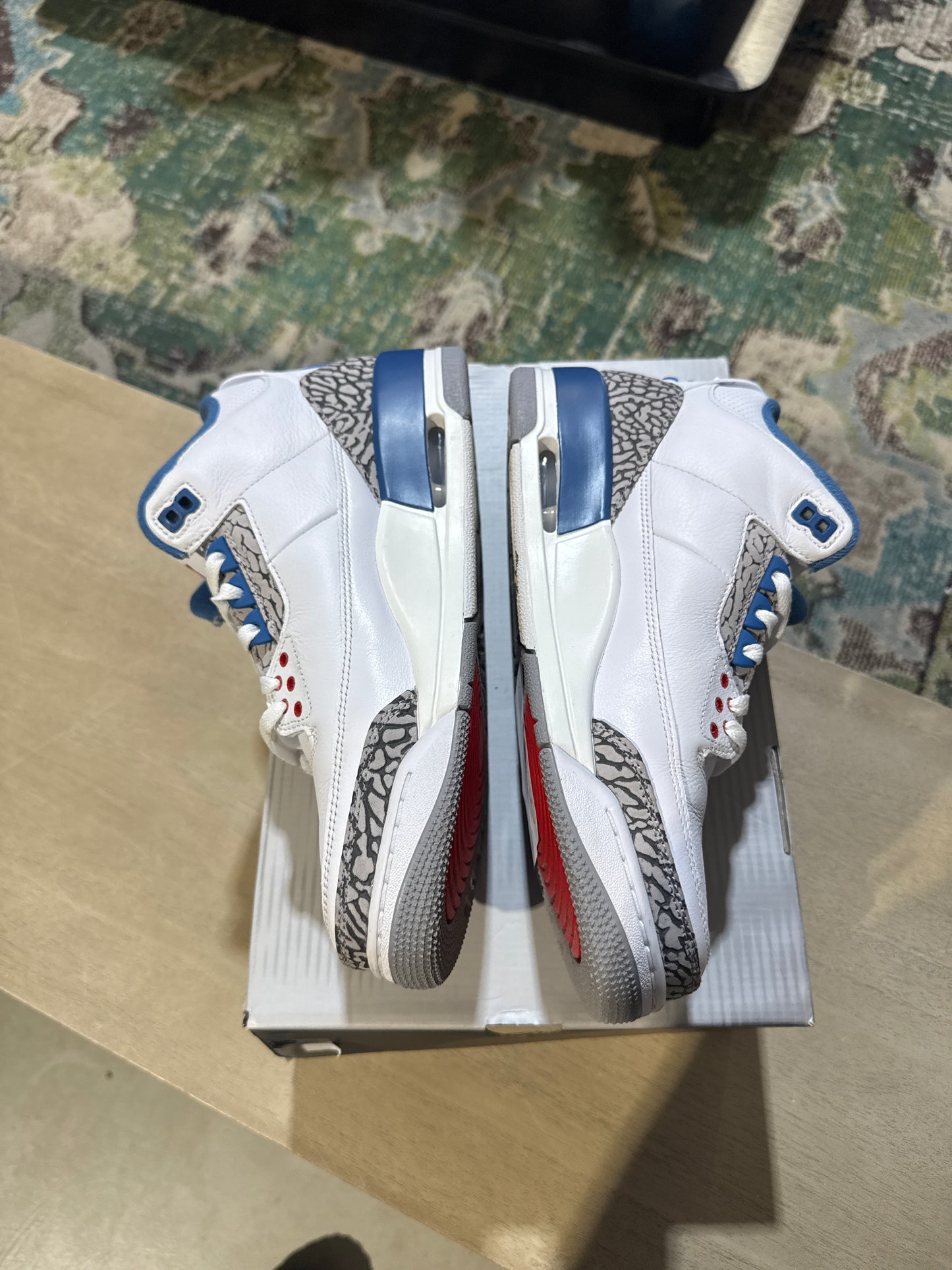 Jordan 3 True Blue Used Sz 9.5