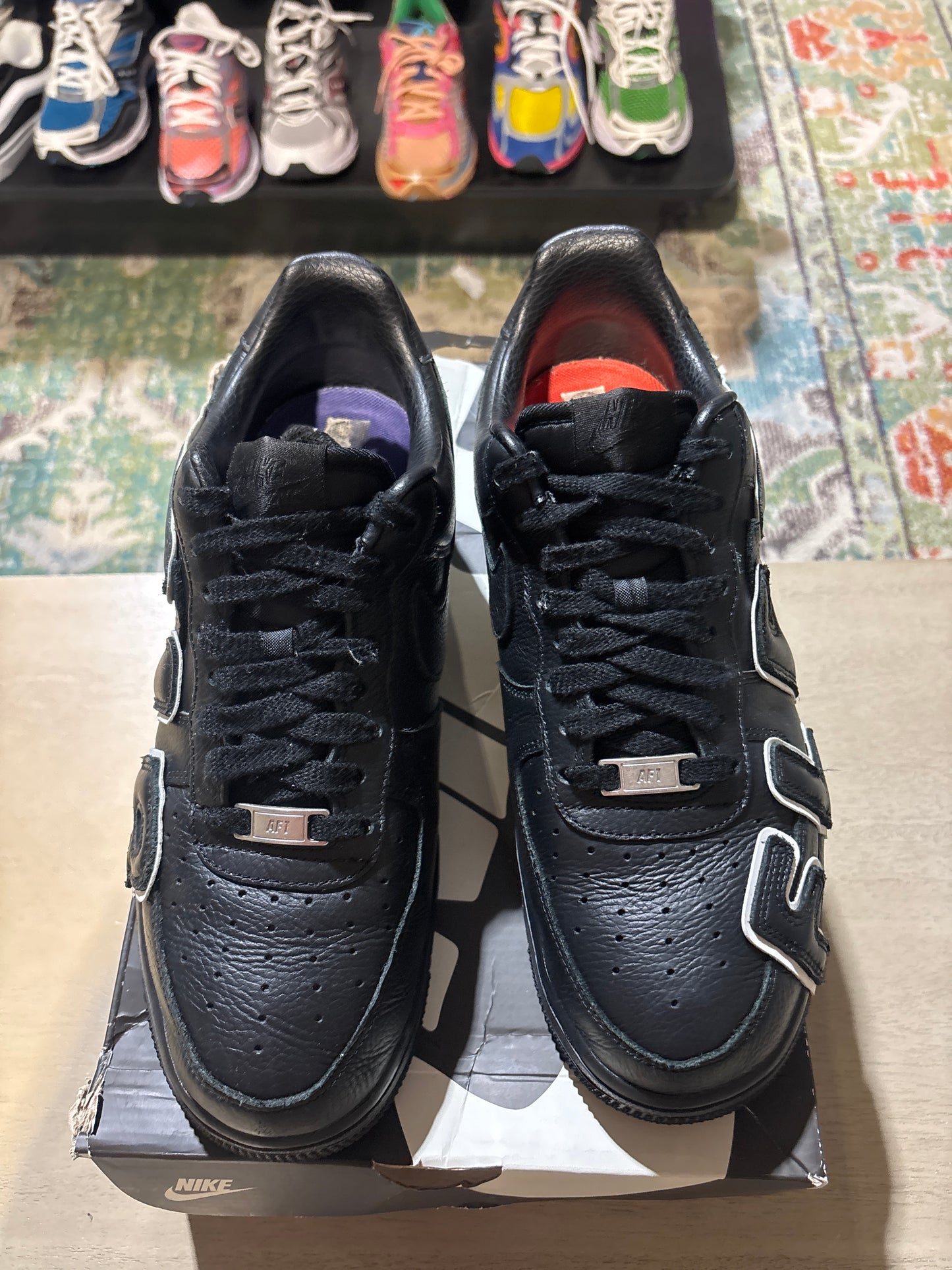 black nike cpfm Air Force 1 used sz 9