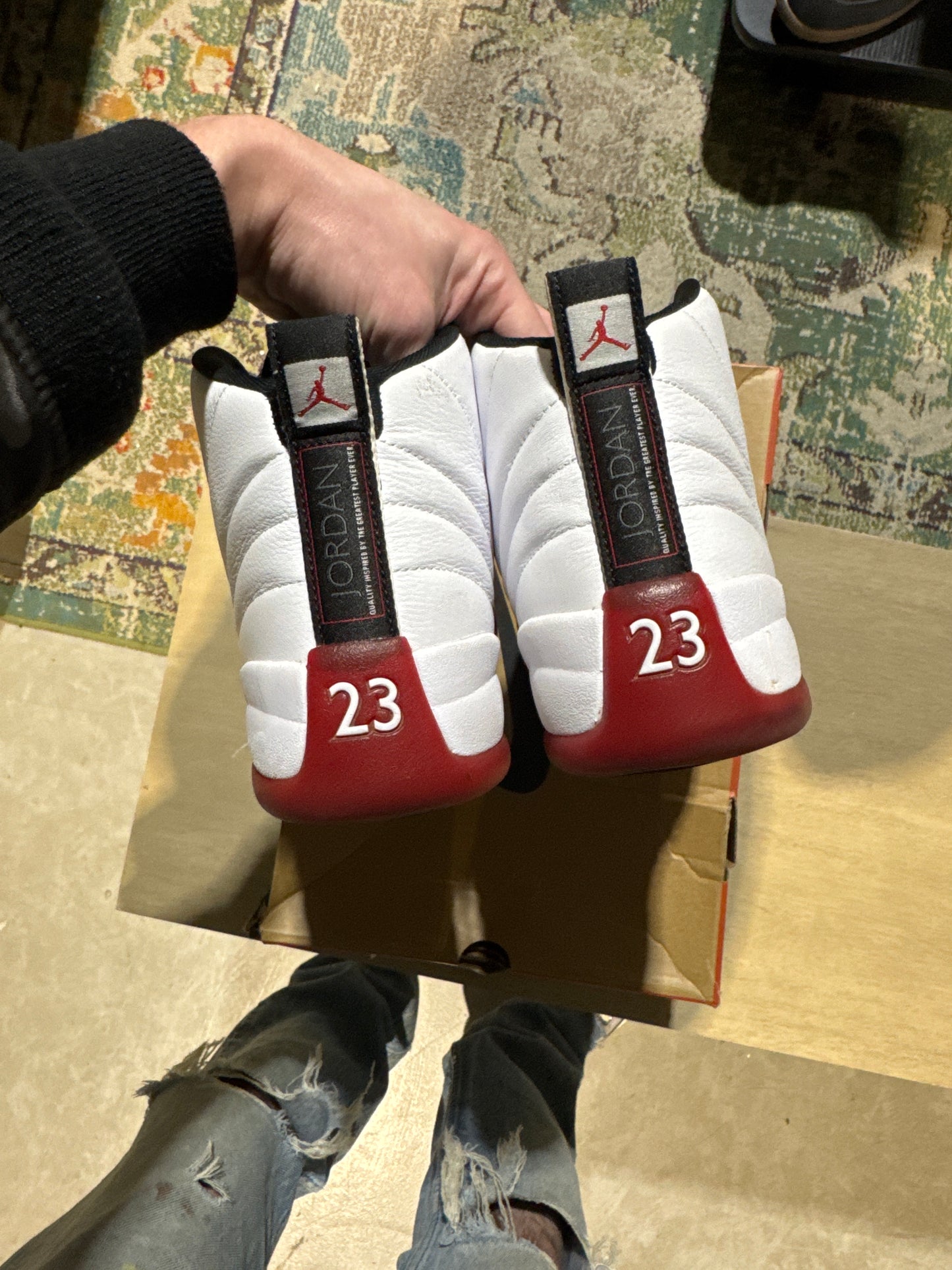 Jordan 12 Cherry Used Sz 10