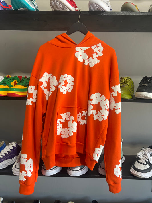 orange denim tears hoodie