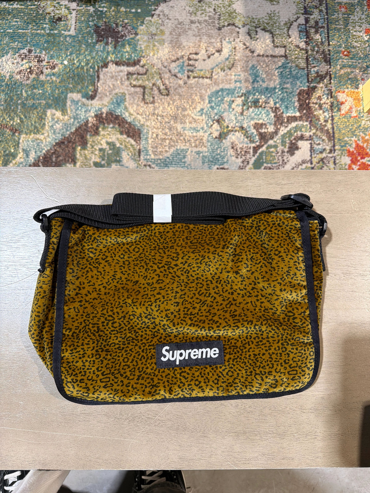 Supreme Yellow Cheetah Side Bag