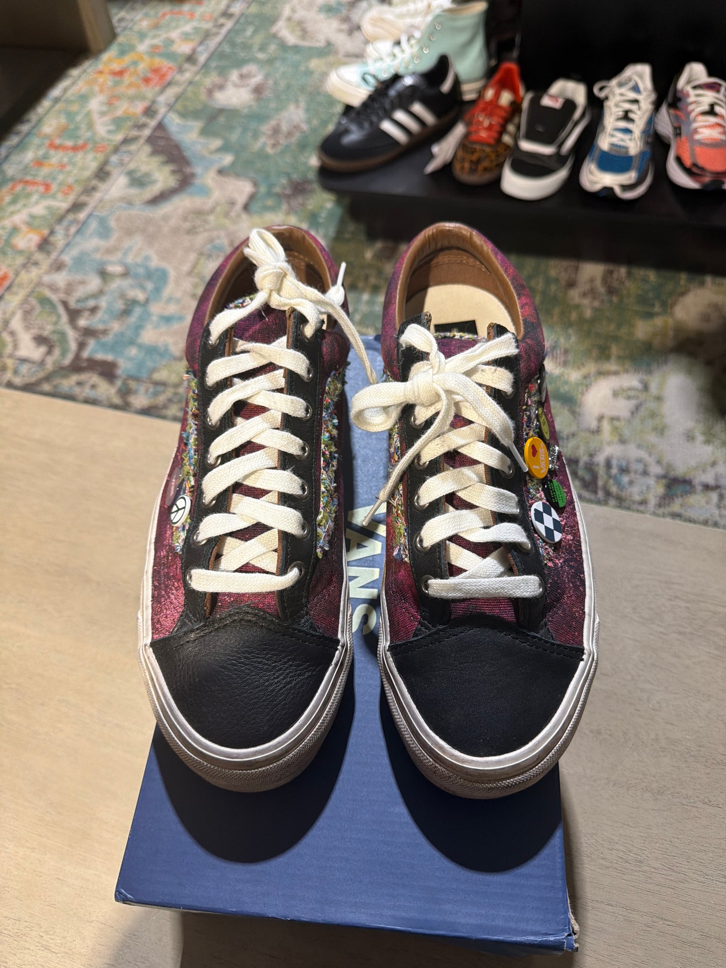 vans souvenir burgundy used sz 10