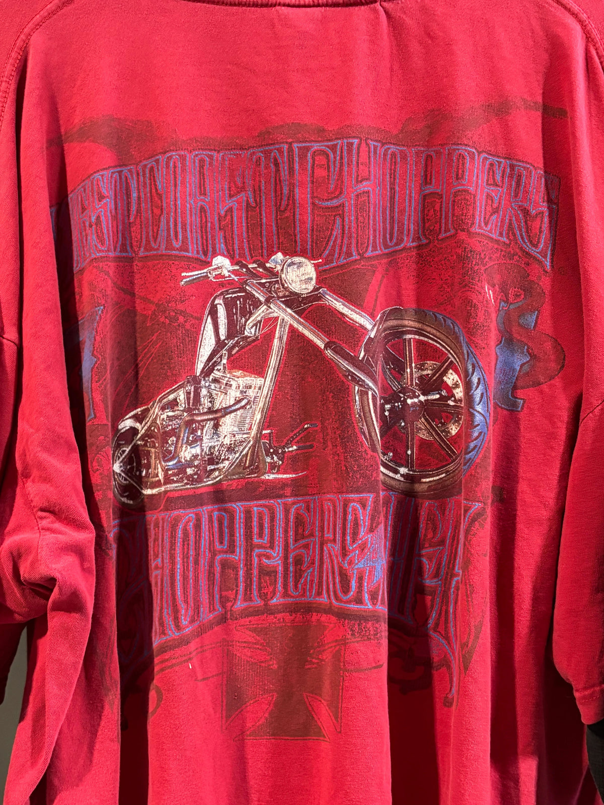 Vintage West Coast Choppers Red Thermal Tee - Pre-Owned