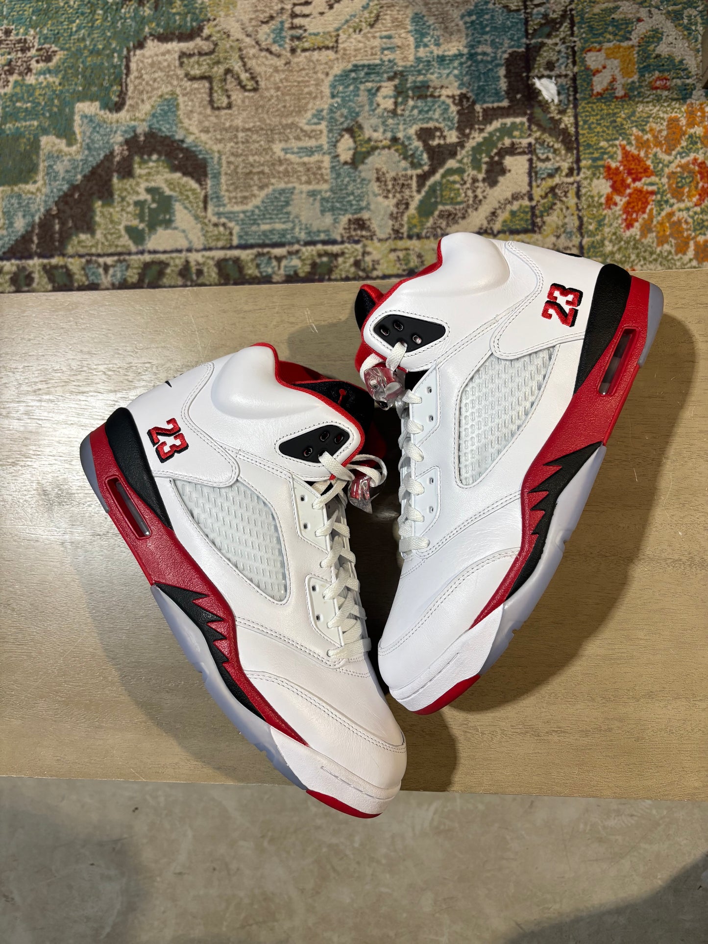 AIR JORDAN 5 FIRE RED USED SZ 13 NB