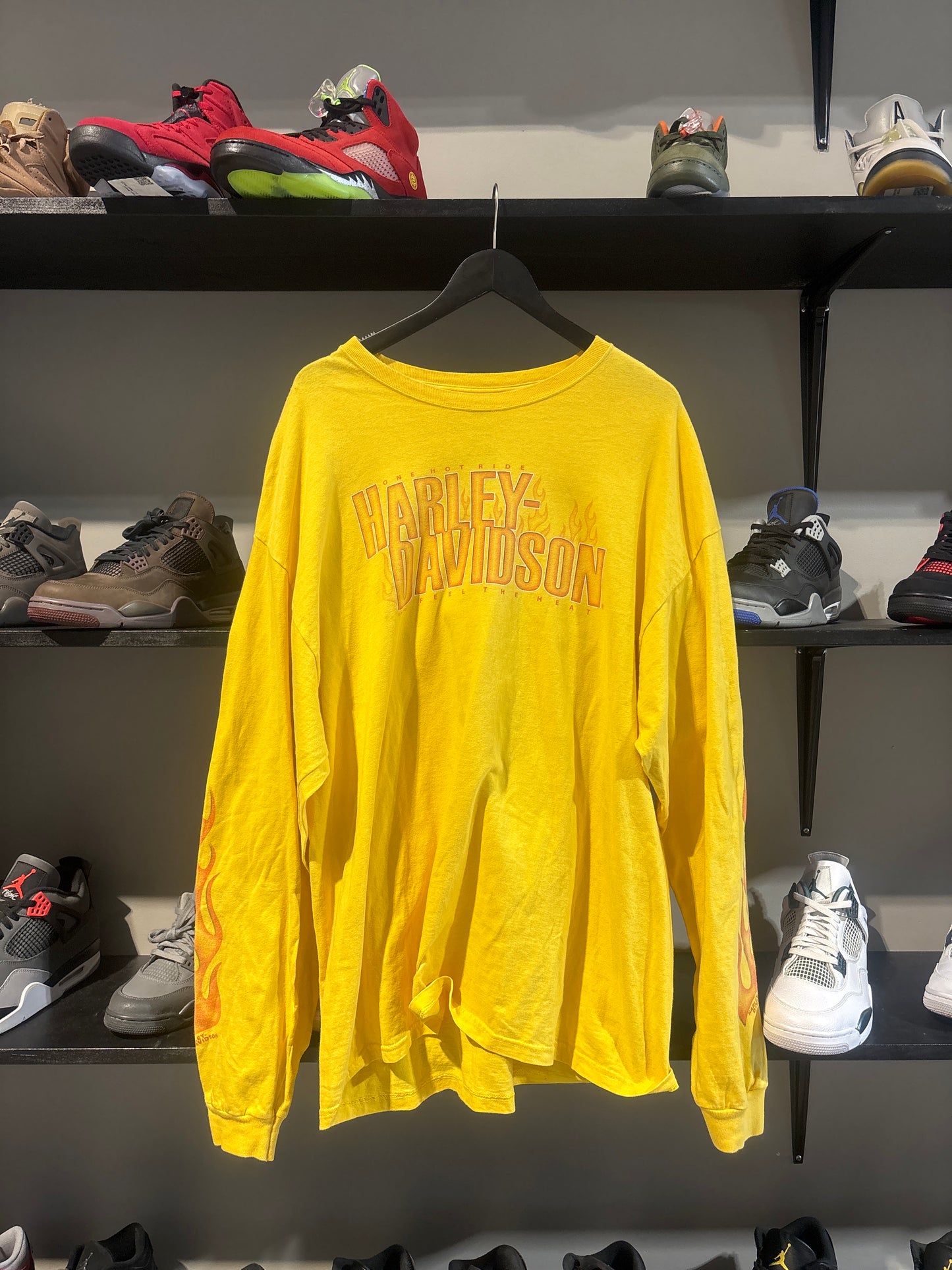 Harley Davidson Yellow Flame Longsleeve 11