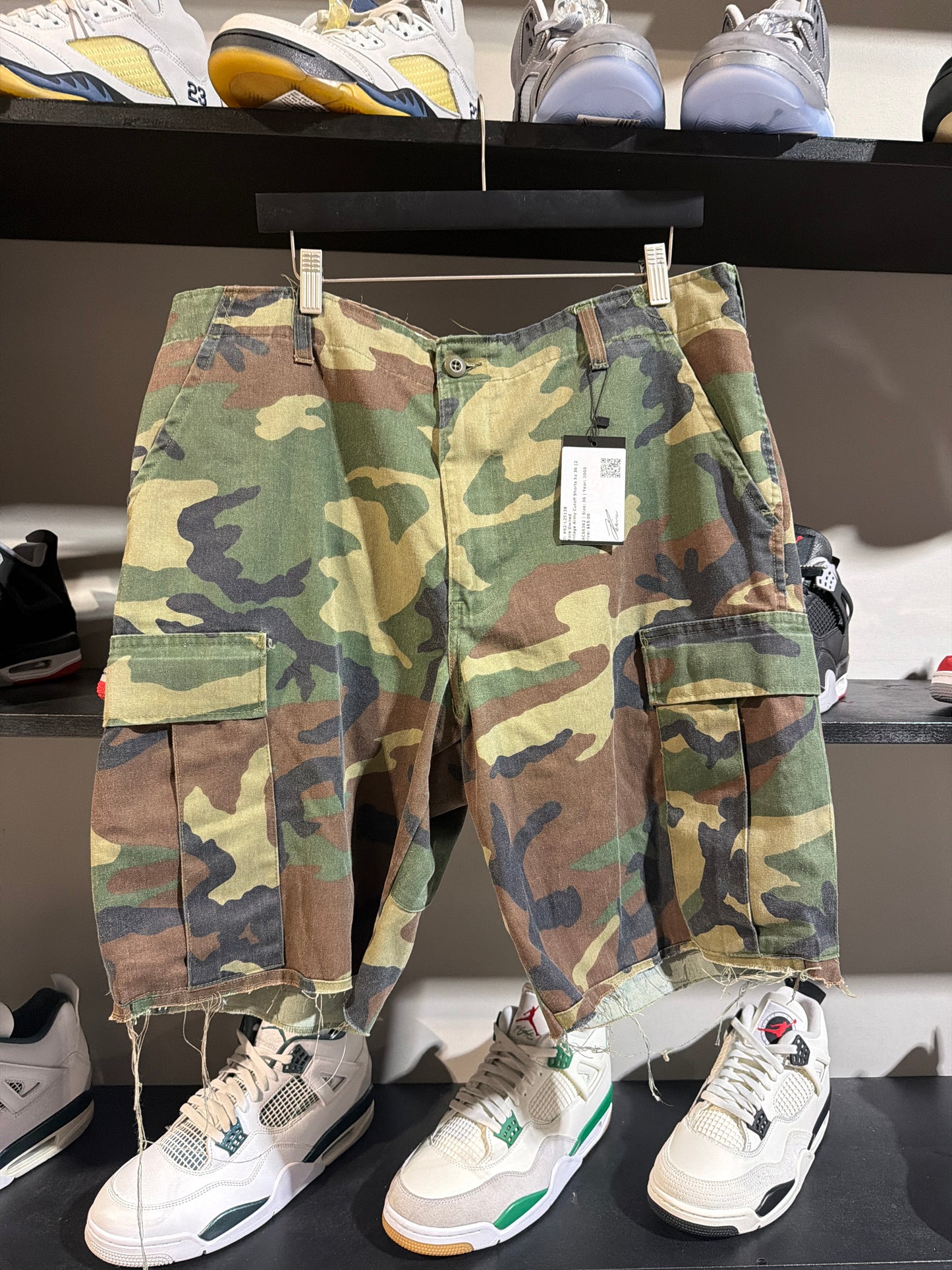 Vintage Army Cutoff Shorts Sz 36 (2)