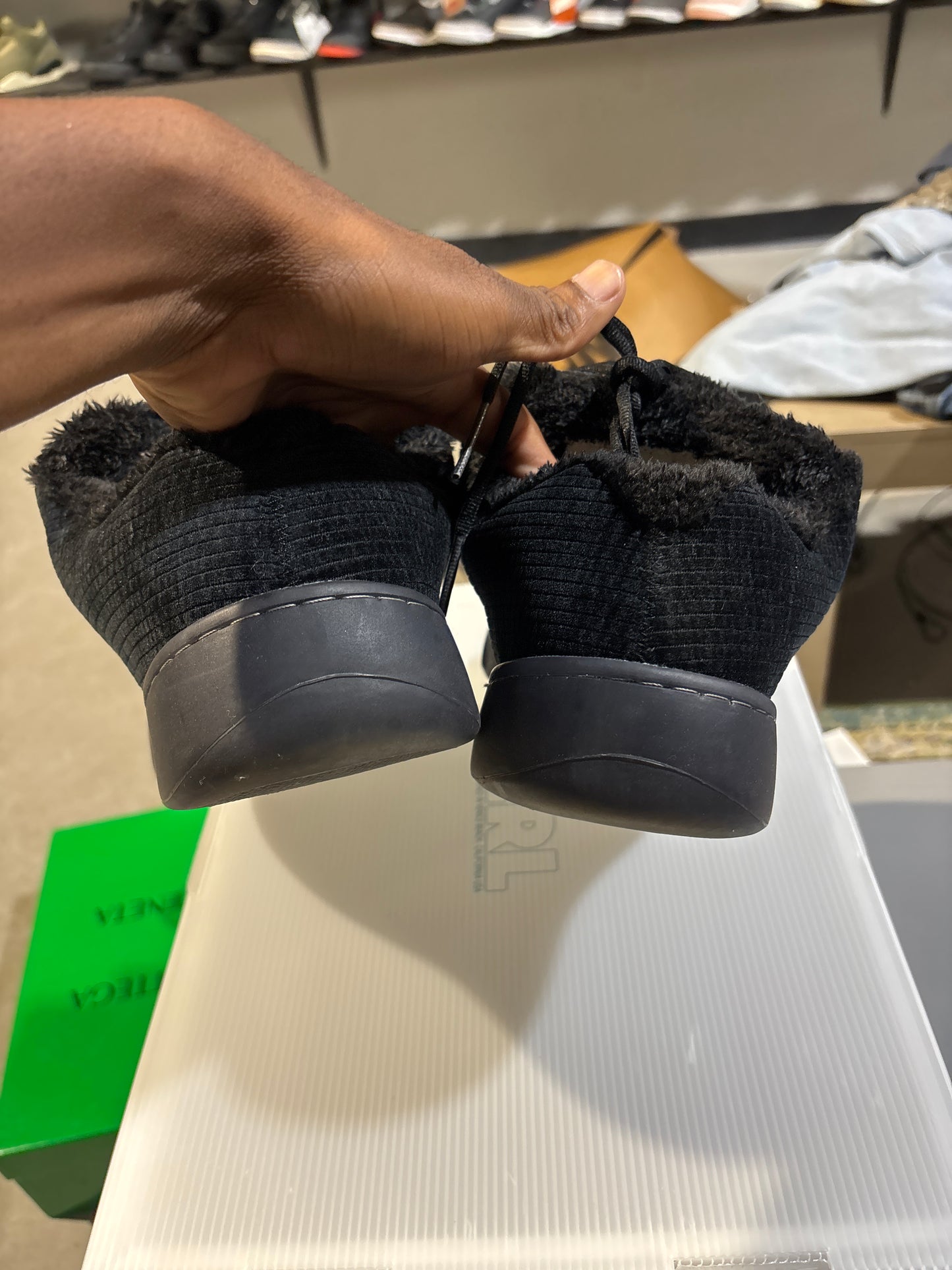 ERL Vamp Black Corduroy Used Sz 11