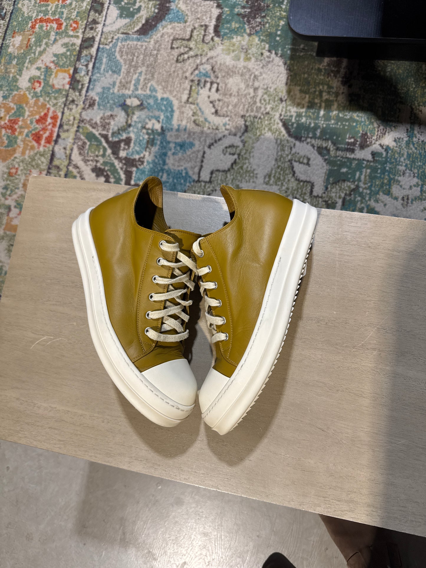 Rick Owens Ramones Khaki Used Sz 9 NB