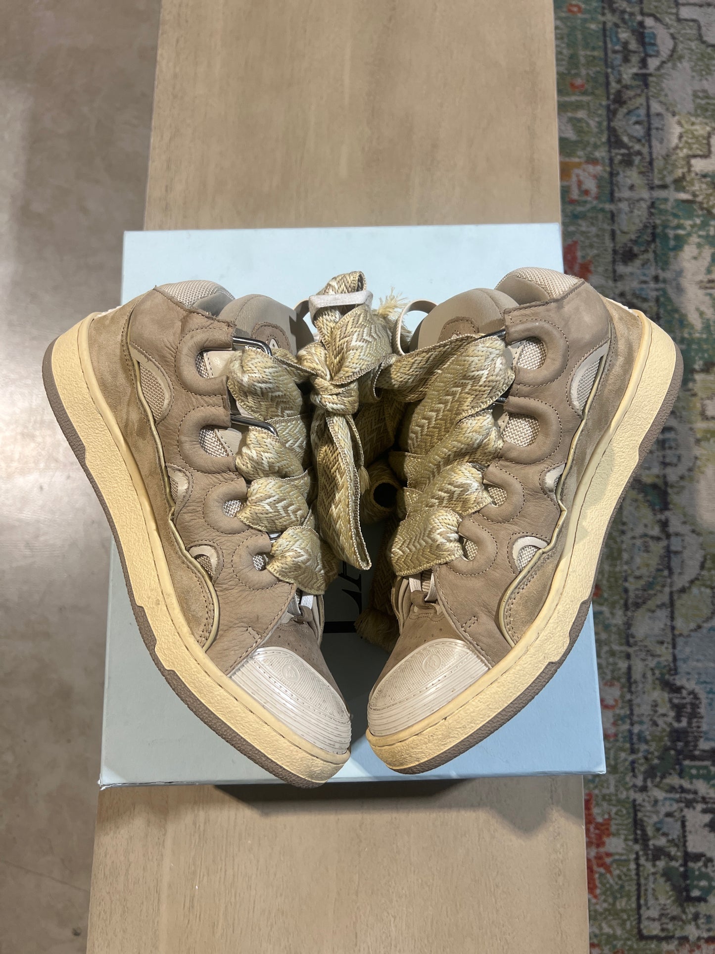 Lanvin curb sneaker brown/brown used sz 10