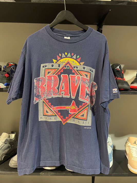 Vintage 1995 Braves sun logo tee