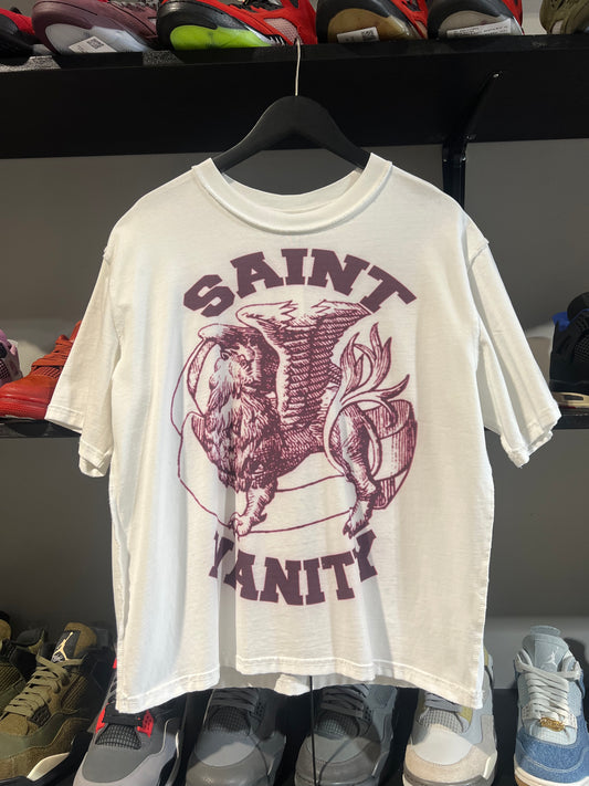 Saint Vanity White/Burgundy Tee