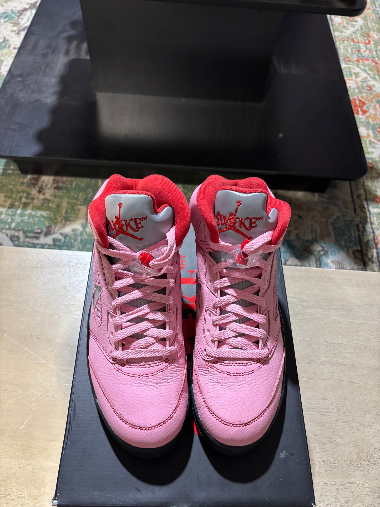 Jordan 5 Awake NY Arctic Pink Used Sz 9