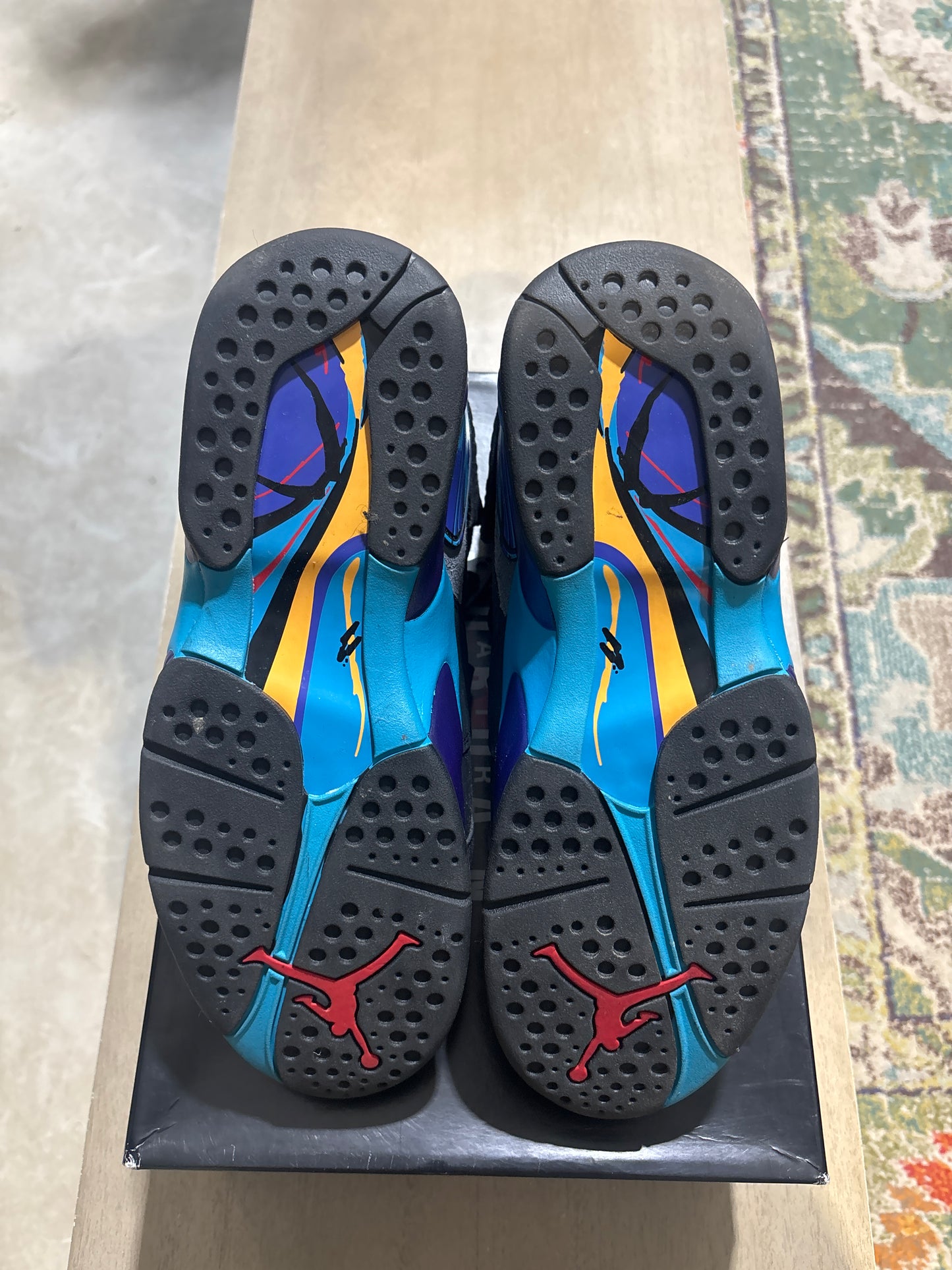 Air Jordan 8 aqua used sz 10