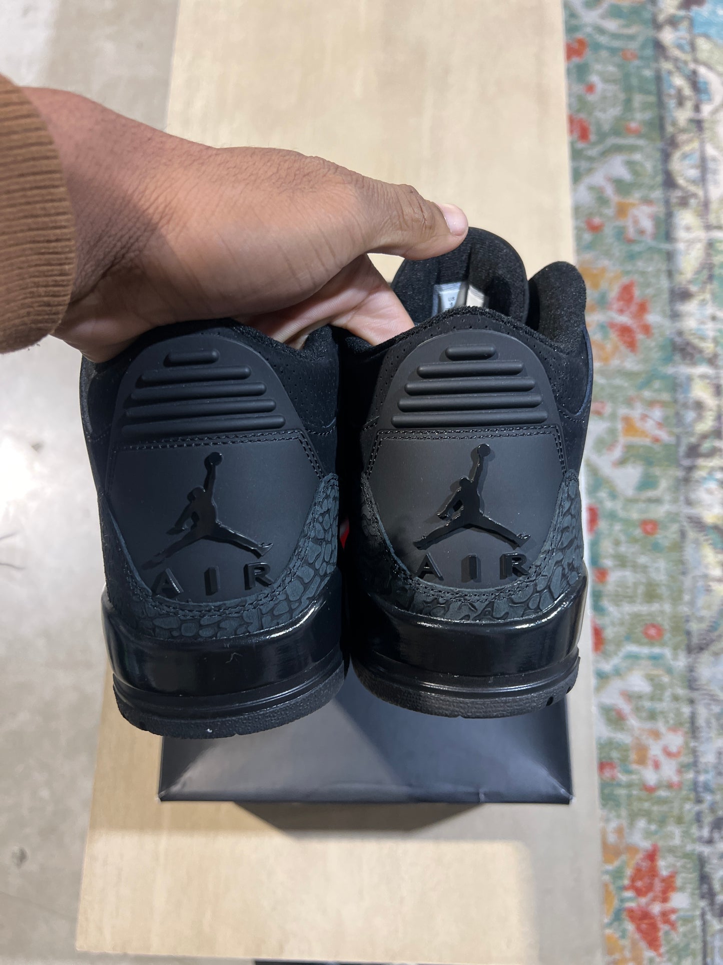 Jordan 3 Black Cat Used Sz 9