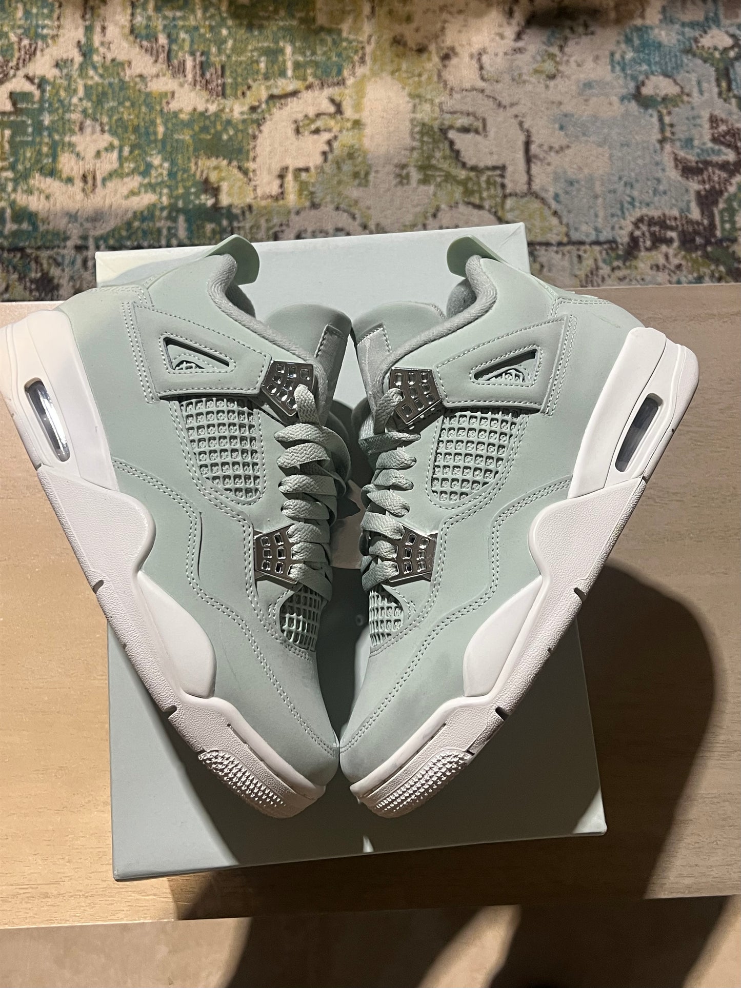 Jordan 4 seafood sail wmns used sz 7.5W