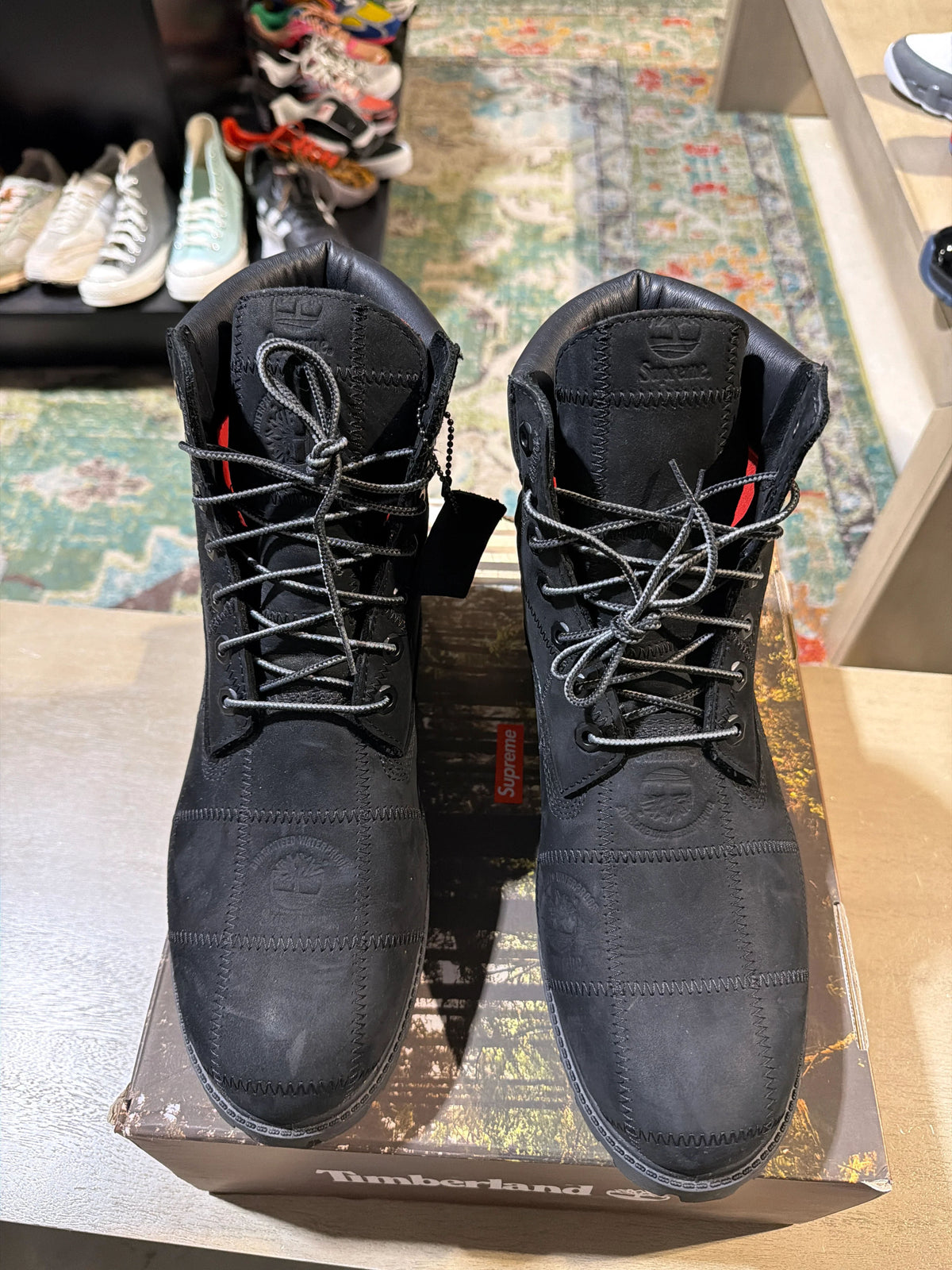 Supreme Timberland 2025 Black Used Sz 10.5 - Pre-Owned