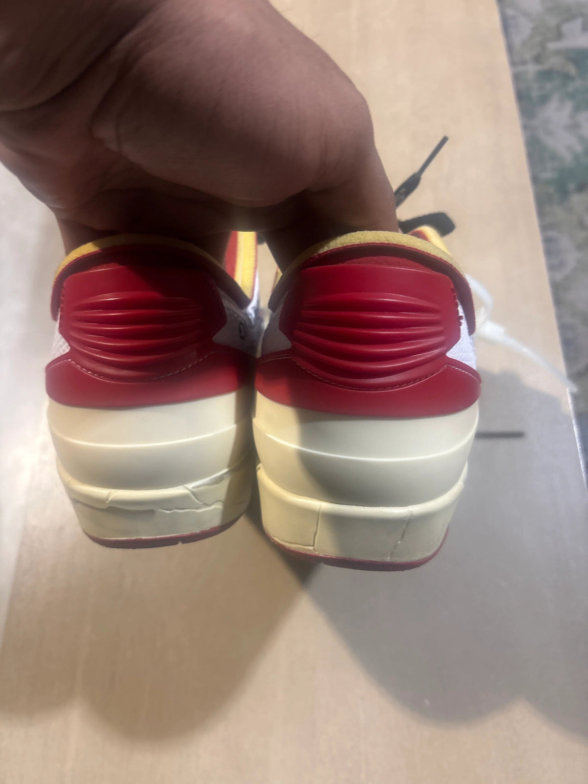 Jordan 2 Retro Low SP Off-White White Red - Pre-Owned NB