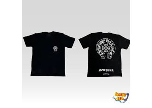 chrome hearts black white NYC tee shortsleeve