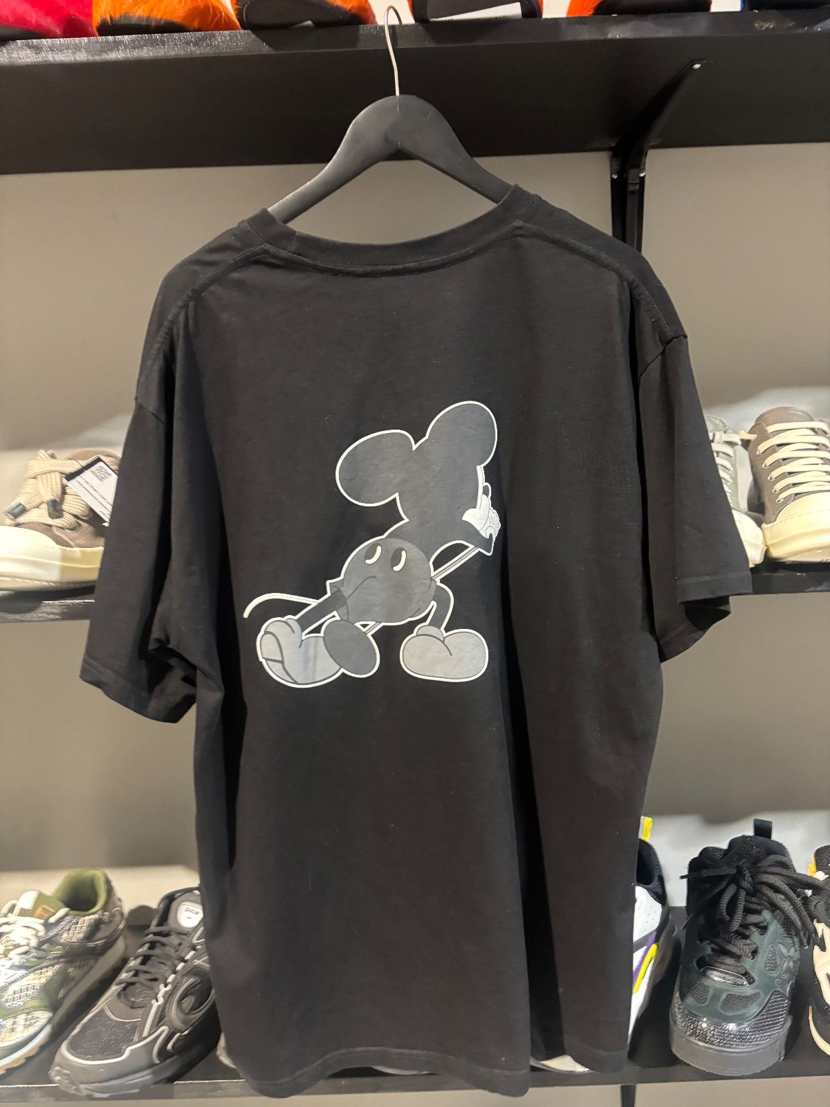 Number Nine Mickey Mouse Tee Black/Grey - Pre-Owned