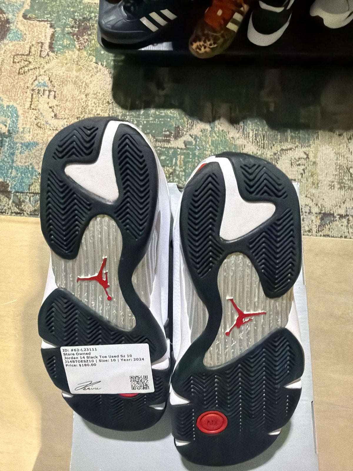 Jordan 14 Retro Black Toe (2024) - Pre-Owned