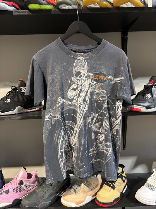 Vintage Harley Davidson Aop Biker Tee - Pre-Owned