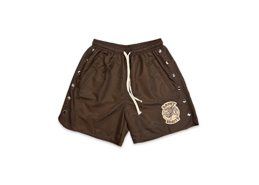 brown saint vanity shorts