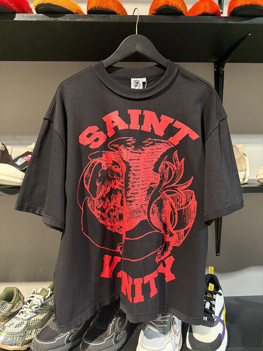 Saint vanity black/red griffin tee