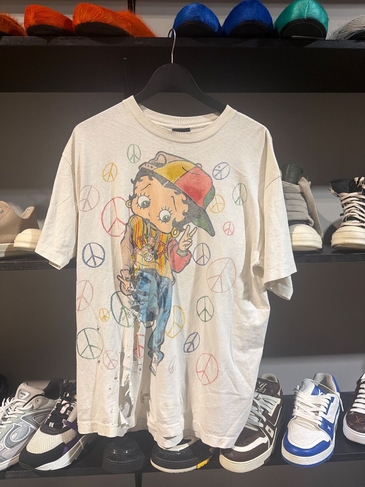 Vintage Betty Boop Peace Tee - Vintage