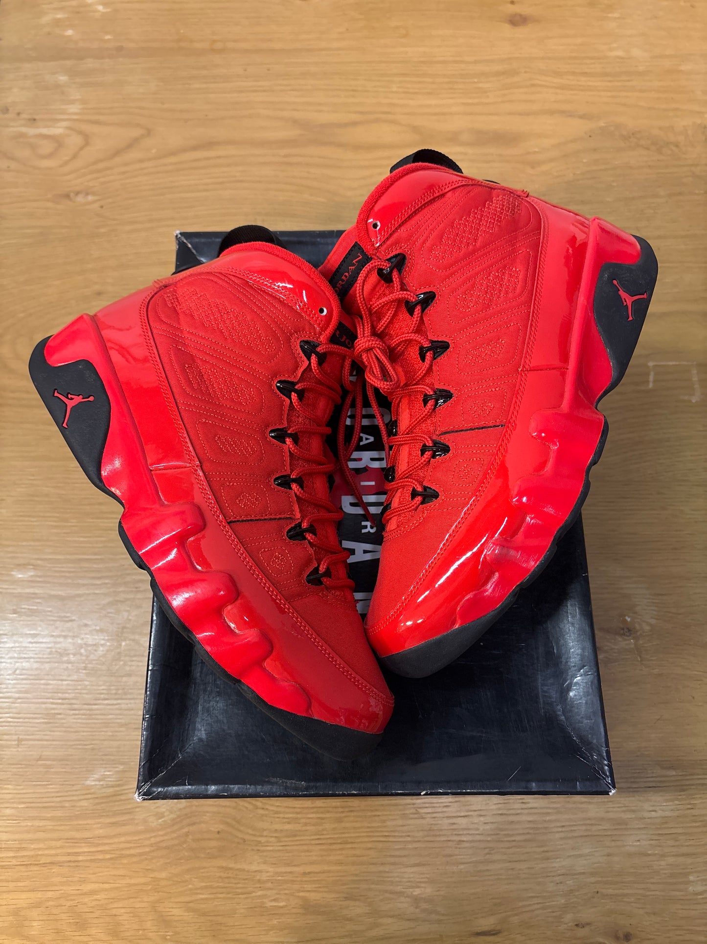 JORDAN 9 CHILE RED Used Sz 9