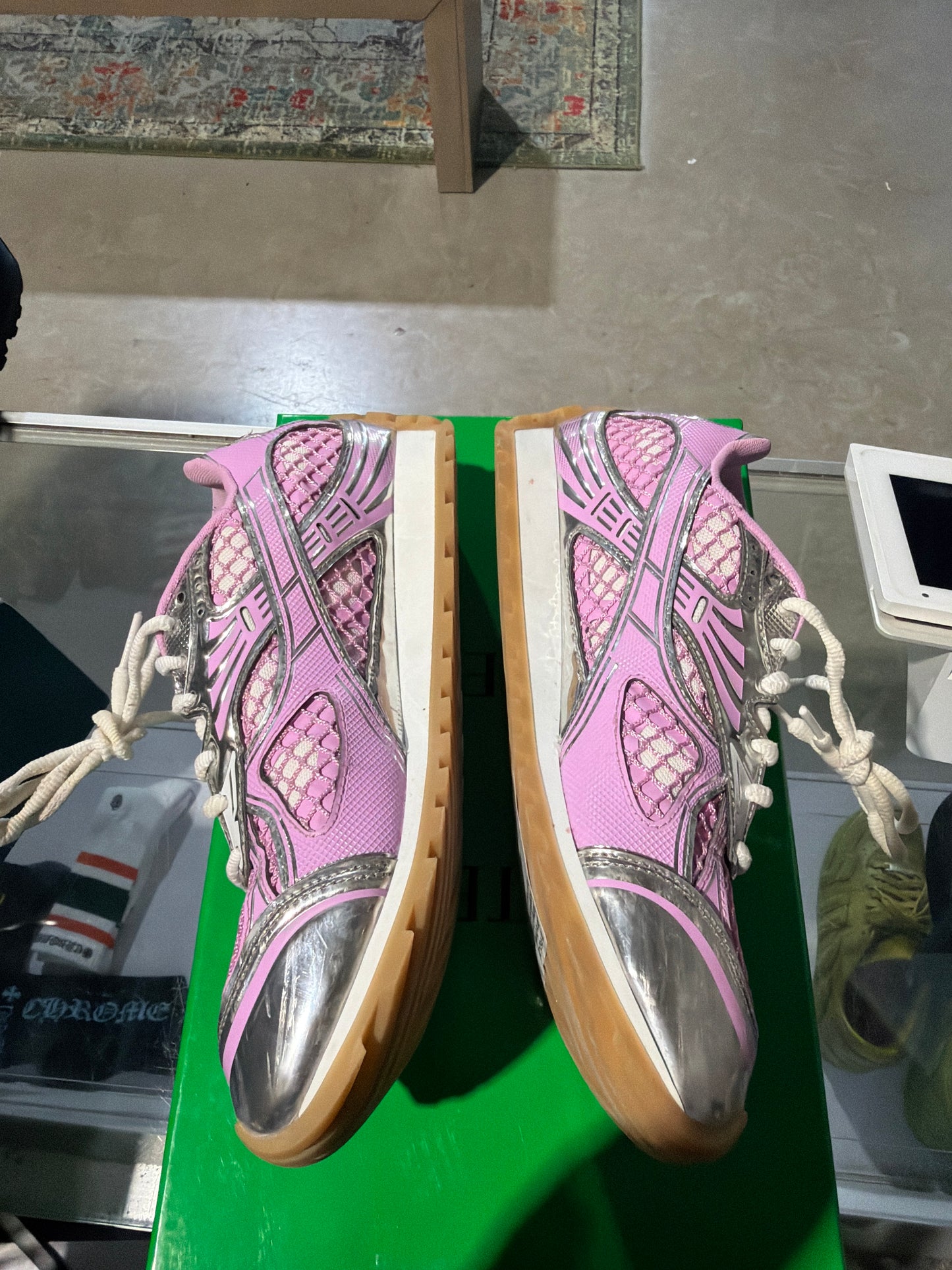 Bottega Orbit Pink/Gum Used Sz 5.5
