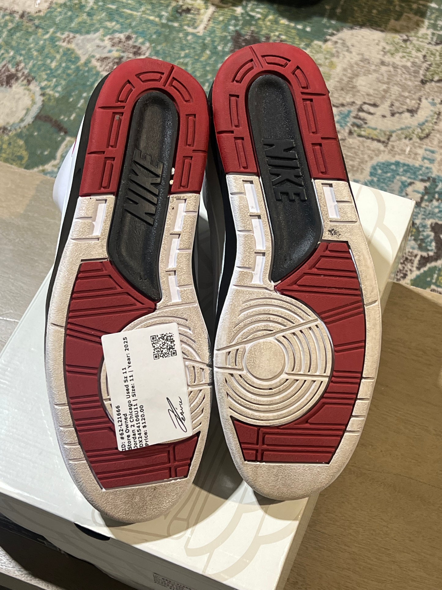 Jordan 2 Chicago Used Sz 11