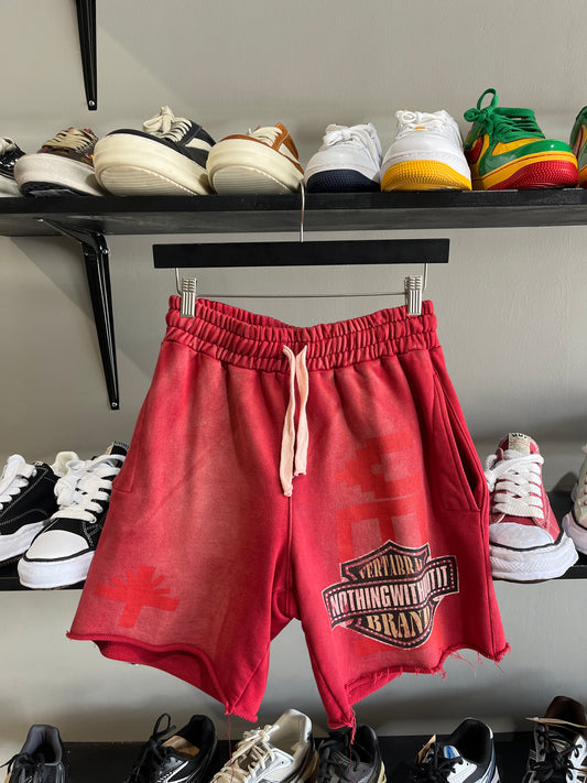 vertabrae harley red shorts