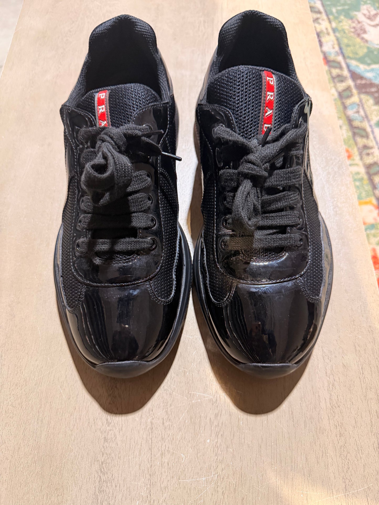 Prada Cup Black/Black Used Sz 9 NB