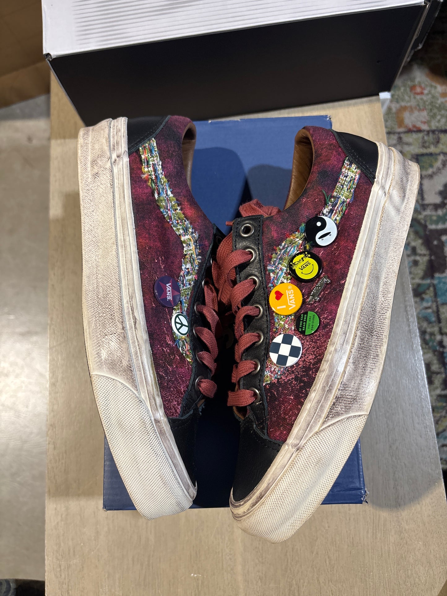 Vans Burgundy Souviner Used Sz 8