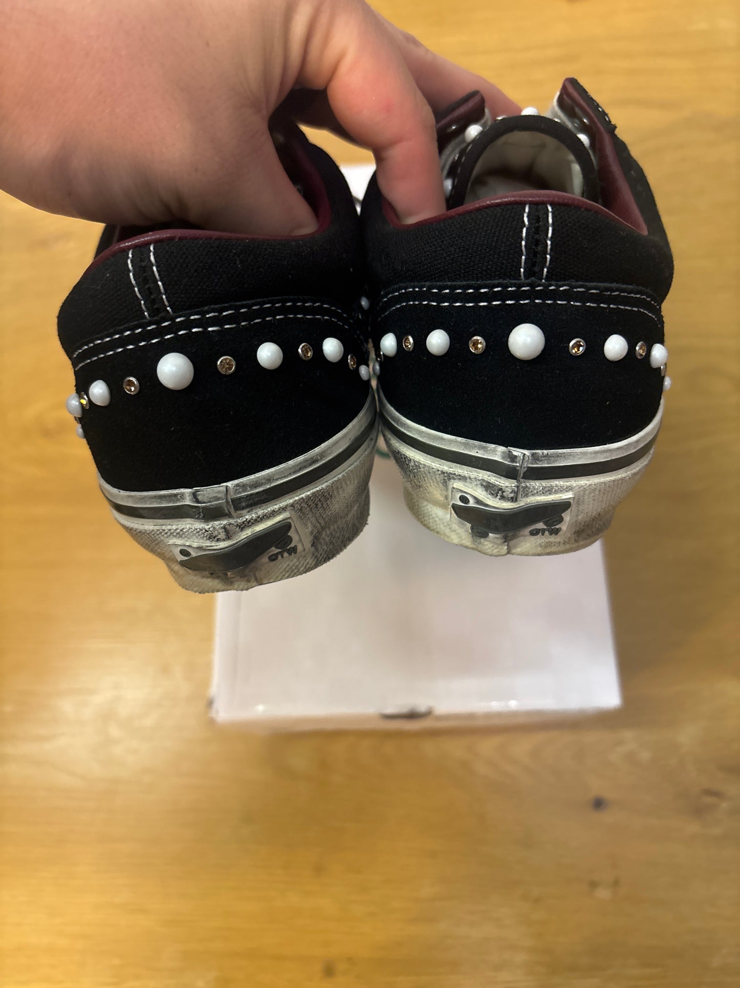 Otw vans black used size 8