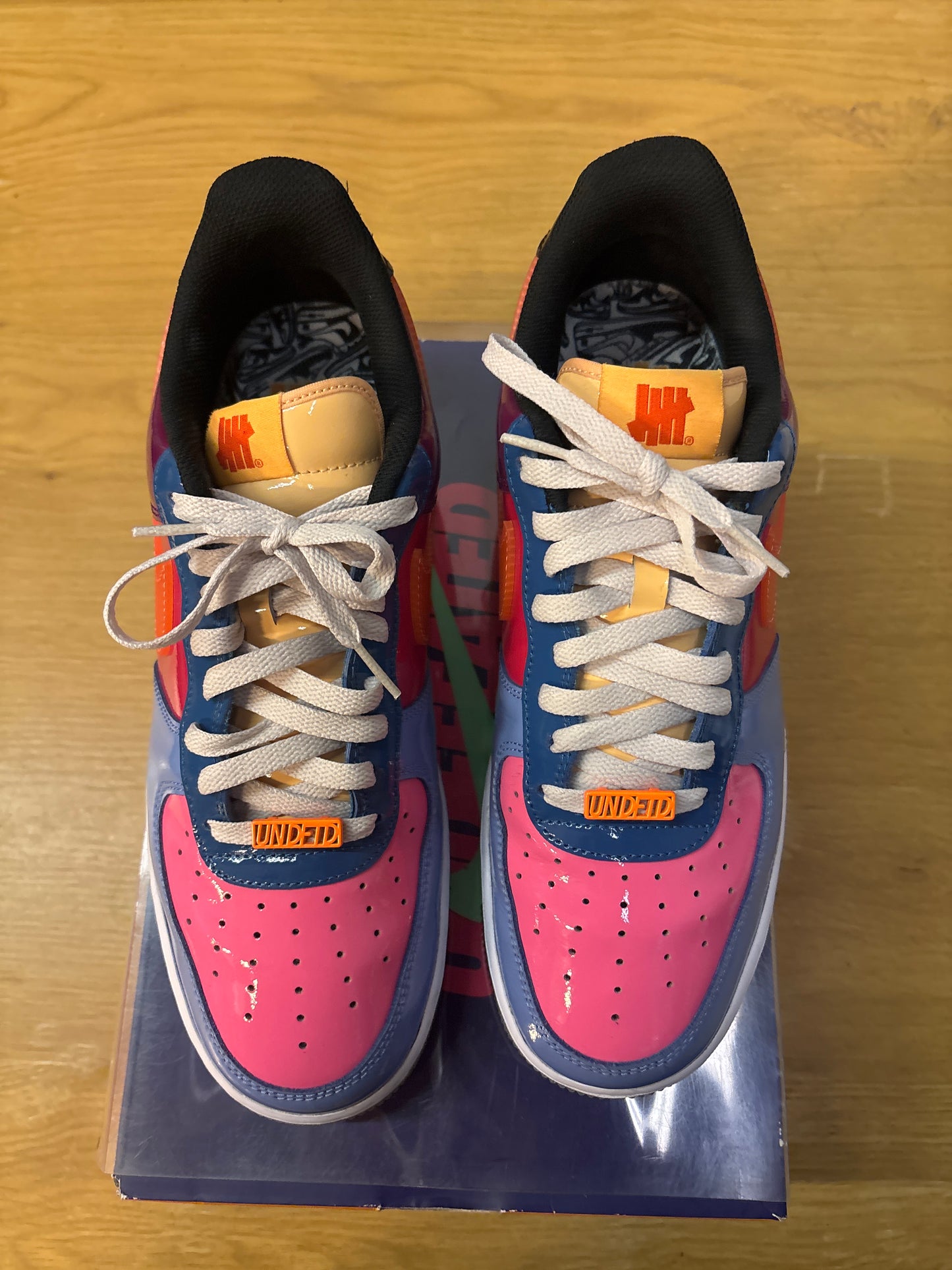 NIKE AF1  UNDFTD TOTAL ORANGE USED SZ 11